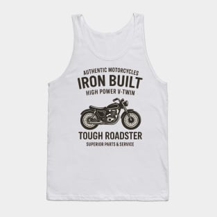 Retro American Motorcycle – Vintage Biker Distressed Design Tank Top